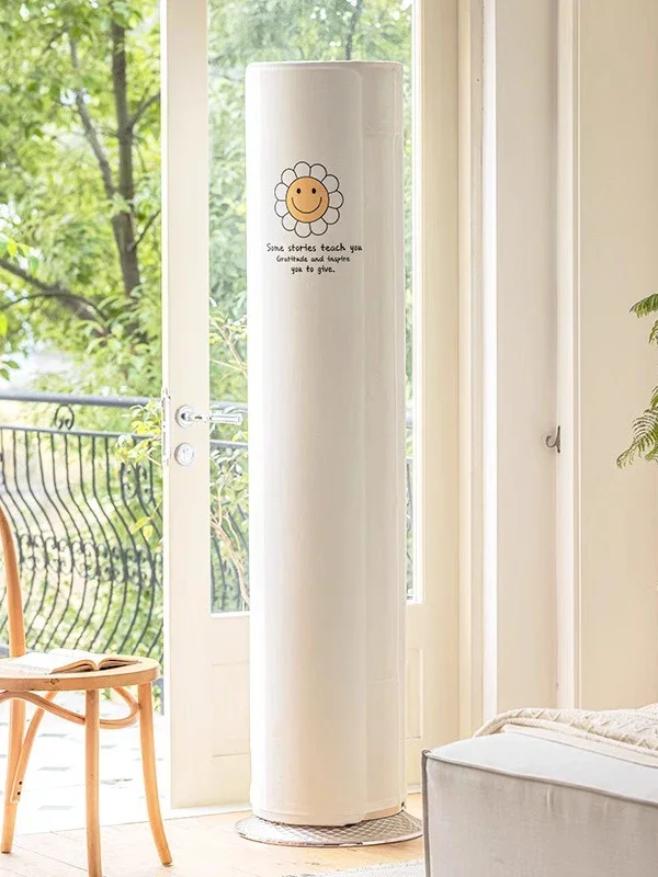 Modern Minimalist Style PARATEX Vertical Air Conditioner Dust Cover Cylindrical round Air Conditioning Guard for Midea Gree X...