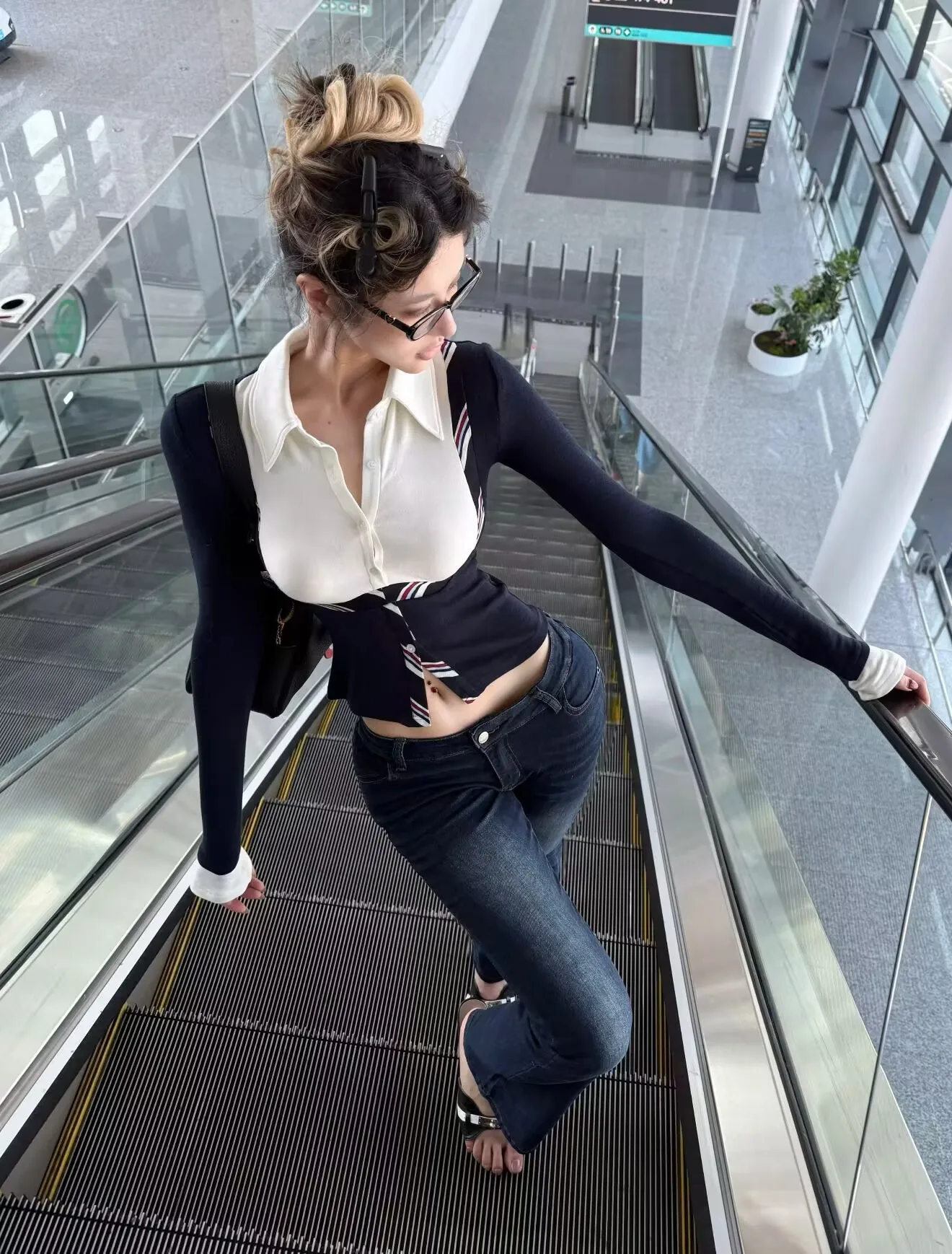 

Американские ретро-джинсы с низкой посадкой, утягивающие, высокоэластичные, темно-синие, слегка расклешенные, женские длинные брюки, винтажные, из хлопка со стрейчем