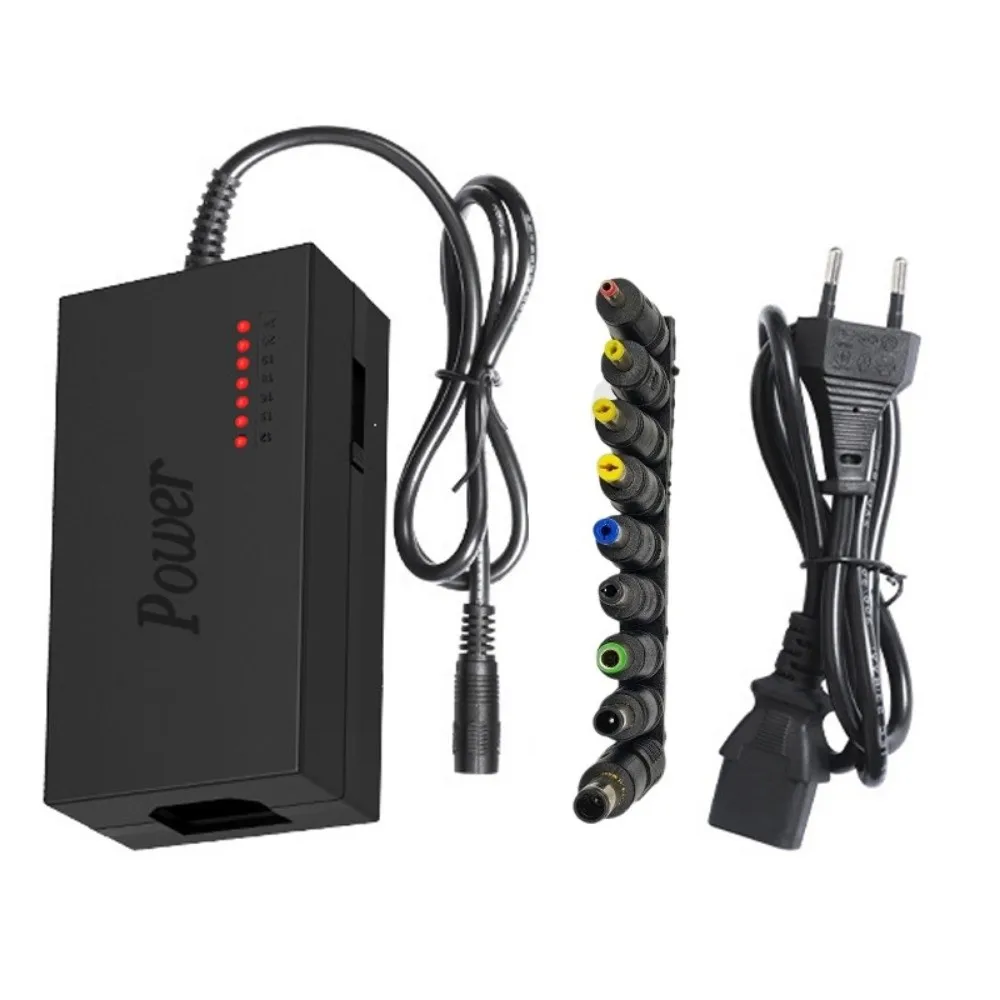 96W Laptop Power Adapter 12-24V Portable Use Laptop Charger Adapter Adjustable Voltage Multiple Laotop Power Supply Adapter