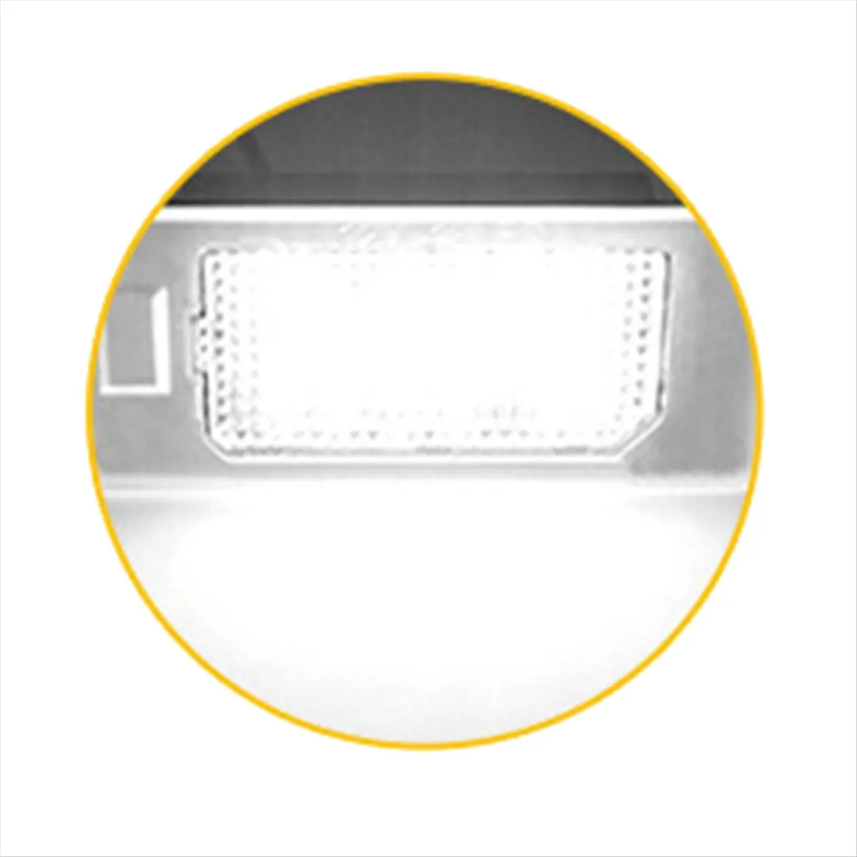 NCSMT Car Rear License Number Plate Lamp for Fiat 500X 2014-2019 LED License Plate Light Assembly