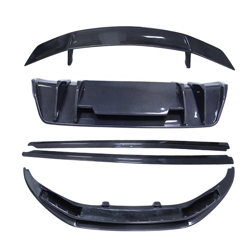 

Carbon Fiber Front Lip Rear Diffuser Rear Spoiler for Audi R8 2017-1019 Carbon Fiber Body Kit Front Bumper