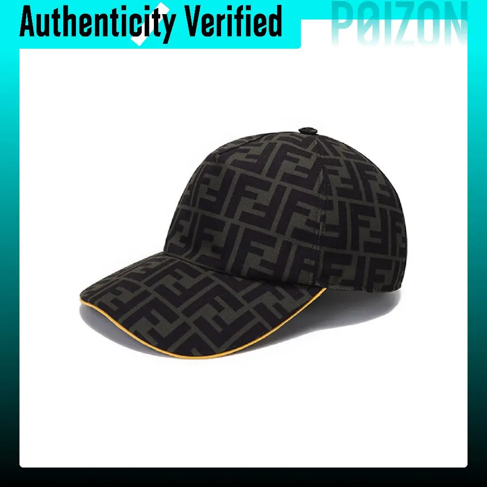 FENDI Baseball Cap Men's Green Black FXQ768ACDAF0ZPQ