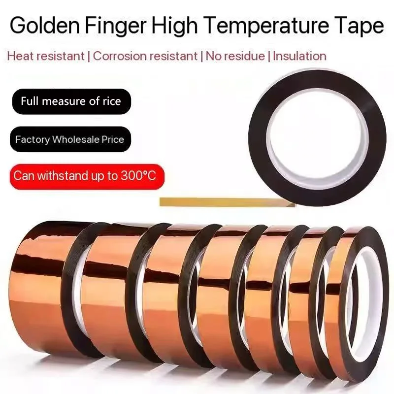 

Golden Finger High-Temperature Tape, Heat-Resistant Adhesive Tape, PI Polyimide Tape, Industrial Solder-Resistant Heat-Resistant