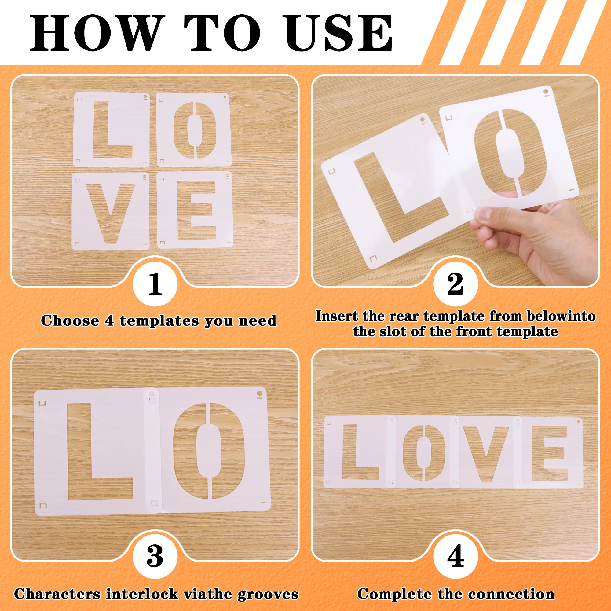 Set di 80 Stencil Riutilizzabi - Photography Font recensione e prezzo
