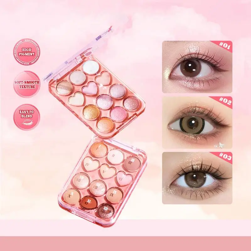 12 paleta kolorowych cieni do powiek brokatowy makijaż oczu do naturalnego makijażu matowy cień do powiek Pigment błyszczący brokat Eye Palett kosmetyki makijaż