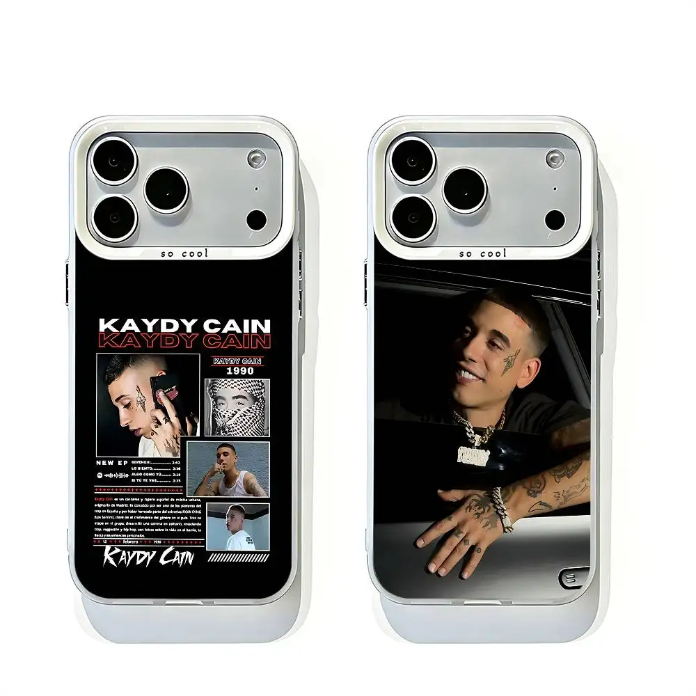 Funda Protectora para Lente Grande K-Kaydy C-Cain CDMX Blanca Mate para iPhone 12 11 14 13 17 16 15 Pro Max Mini Plus E