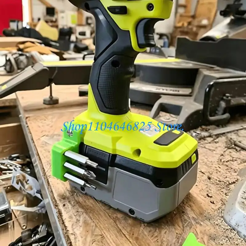 Tool Mounted Bit Storage Holders for Standard 1/4Inch Bits, Compacts Screw Hole Accessory with Multiple Slot Organizers for