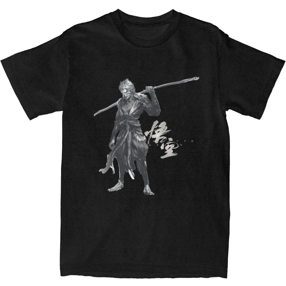 

Black Myth Wukong Sun Wukong T-Shirt Game T Shirts Short Sleeves Y2K Funny Tops Summer 100 Cotton Crew Neck Plus Size Clothes