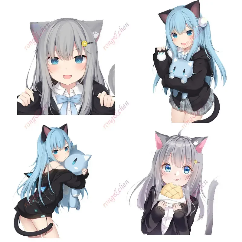 

Cartoon Anime Girl Car Sticker Amashiro Natsuki for Car Motorcycle Racing Helmet Tablet Bumper Luggage Trunk Body PVC Decals