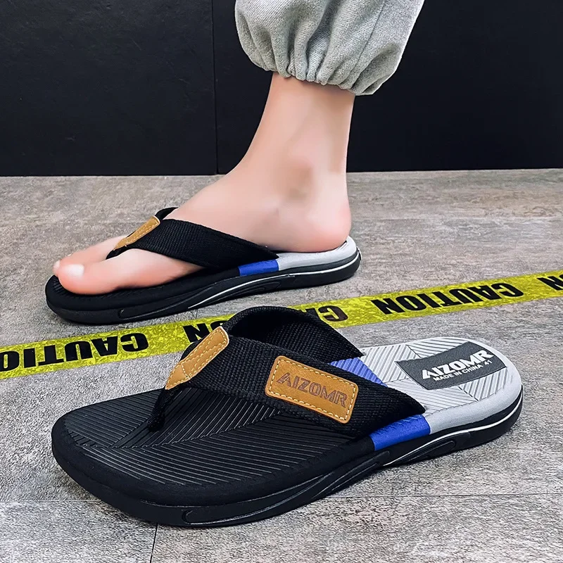 Men's Slippers Summer Outer Wear Flip-Flops Men's Non-Slip Flip-Flops Deodorant Beach Sandals Men's Style