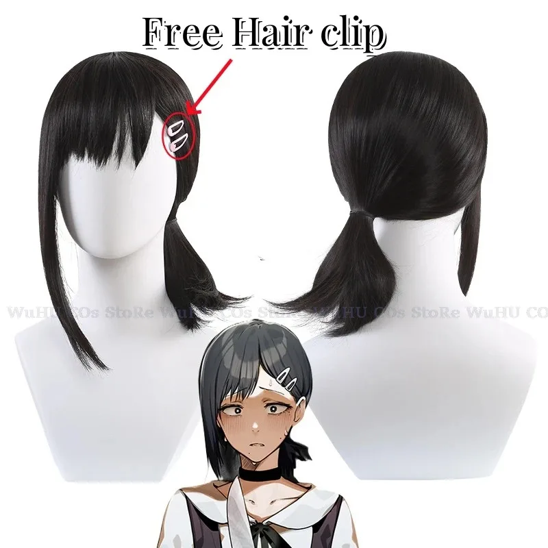 2025 Kobeni Higashiyama أنيمي بالمنشار الموسم 2 تأثيري ازياء شعر مستعار أسود دبابيس الشعر النادل نادلة موحدة الشيطان هنتر الزي