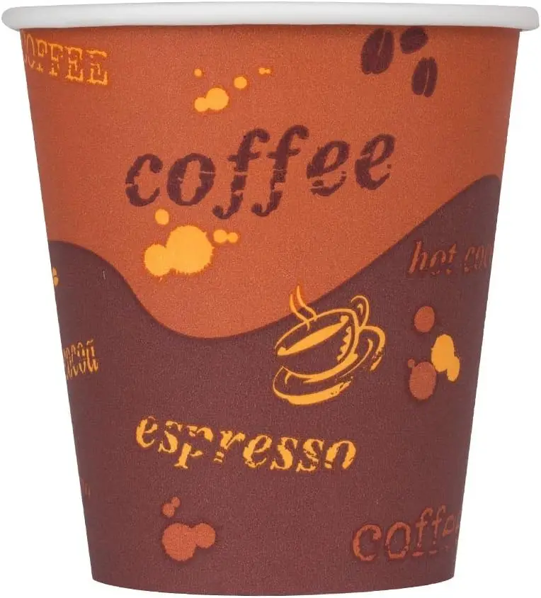 

10 oz Paper Hot Coffee Cups [1000 ct] Disposable, Leak-Resistant Double Poly-Lined Cups for Hot Beverages, 90mm (C-K510)