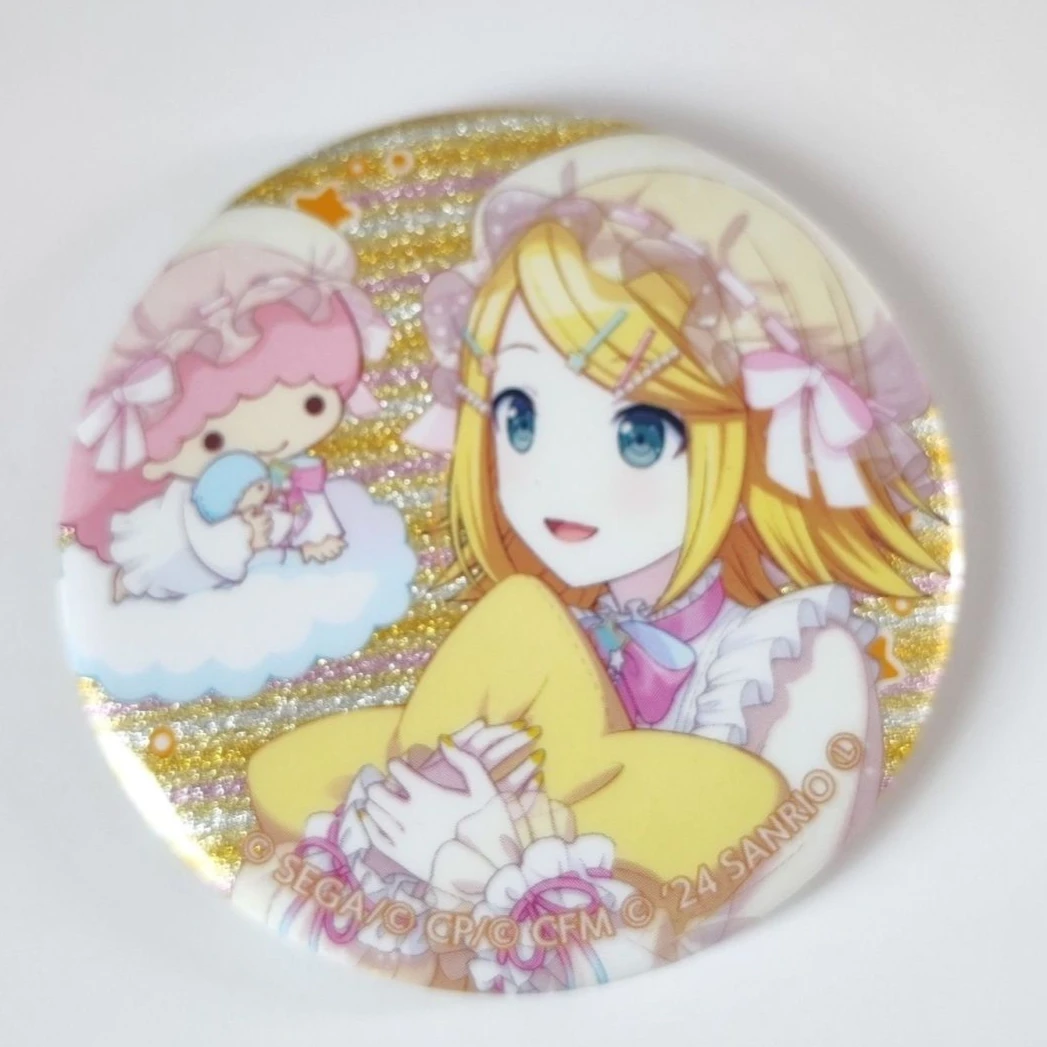 New Kagamine Rin Badge Piapro Characters Anime Peripheral Cute Cartoon Schoolbag Decorate Pendant Originality Clothing Brooch