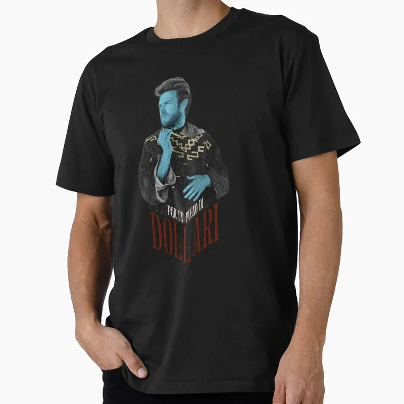 a fistful of dollars Graphic T-shirt Clint Eastwood Sergio Leone Spaghetti Western Vintage Cowboy Bounty Hunter Print Gift Tee