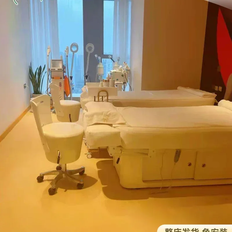 Electric beauty special lifting massage bed for beauty salons, intelligent constant temperature solid wood massage physiotherapy