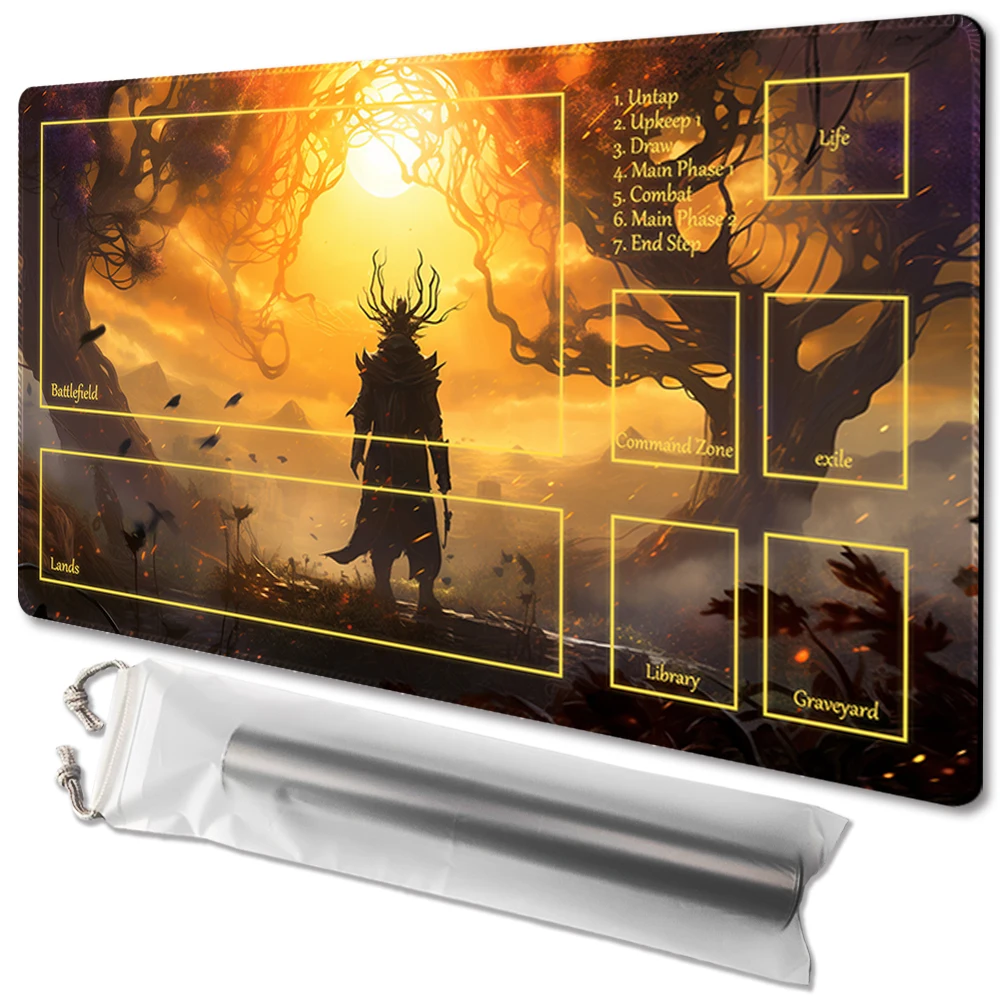 

The setting sun - Board Game TCG Playmat Table Mat Game Size 60X35 CM Mousepad Compatible for MTG CCG