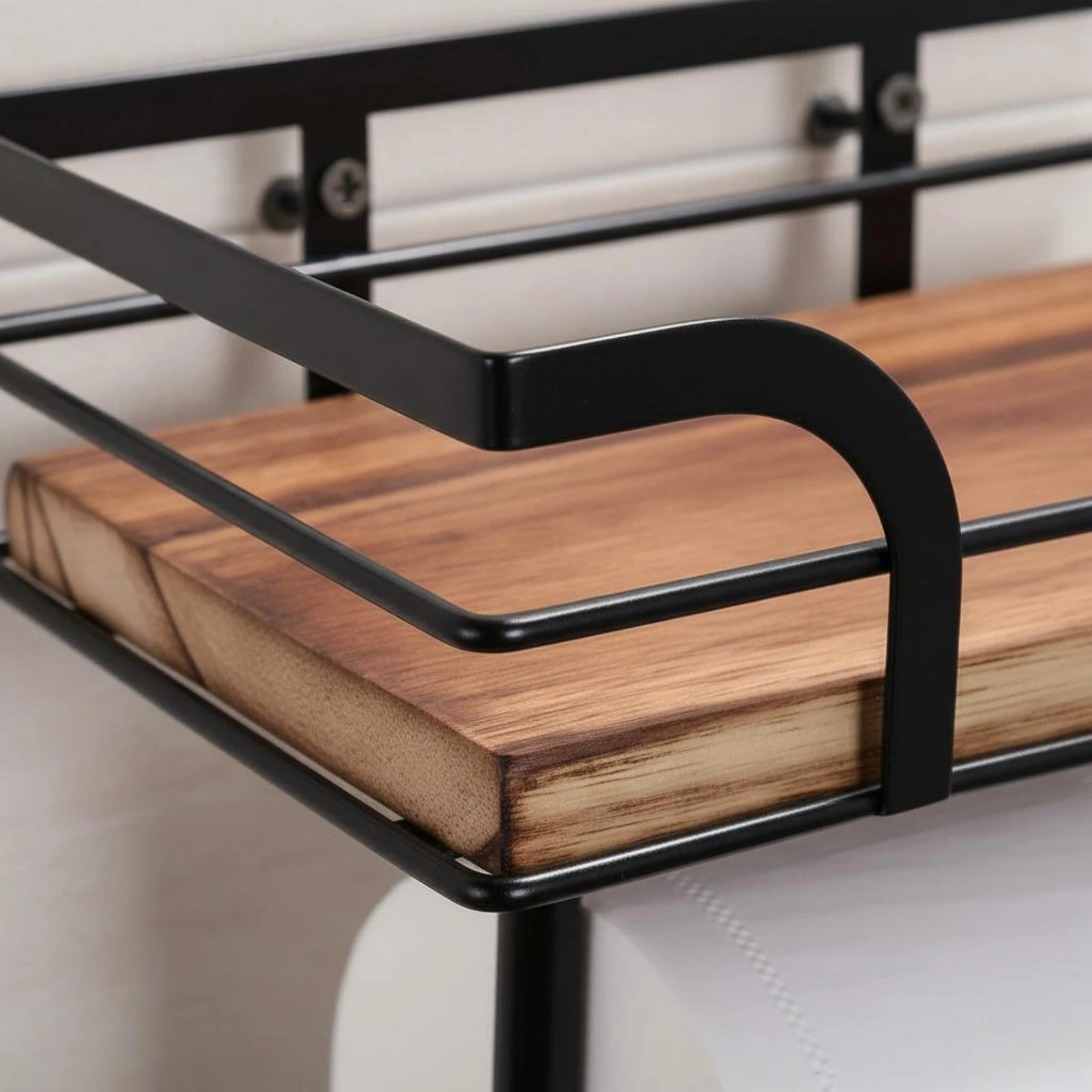 

Bathroom Tissue Holder with Shelf Space Saving Bathroom Storage