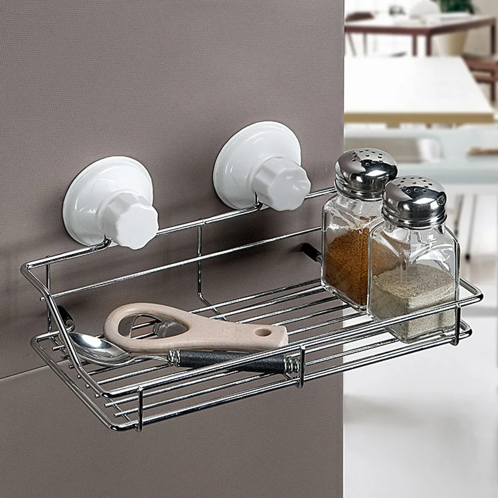 

Stainless Steel Vacuum Soap Dish Holder Strong Suction Waterproof Rustproof Easy Install No Tools Required For Bathroom Kitchen