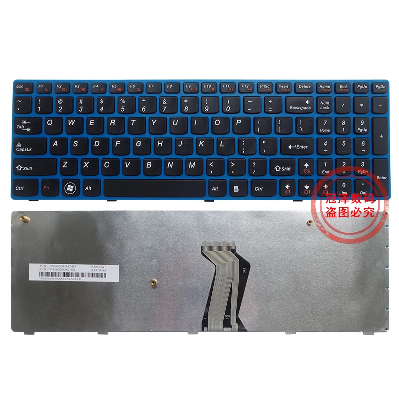 US/RU/UK/GR/AR/FR/SP/KR English Laptop Keyboard For Lenovo V570 V575 Z570 Z575 V570A/G/C B570 B570E V580/C B570G B575/E B590/A