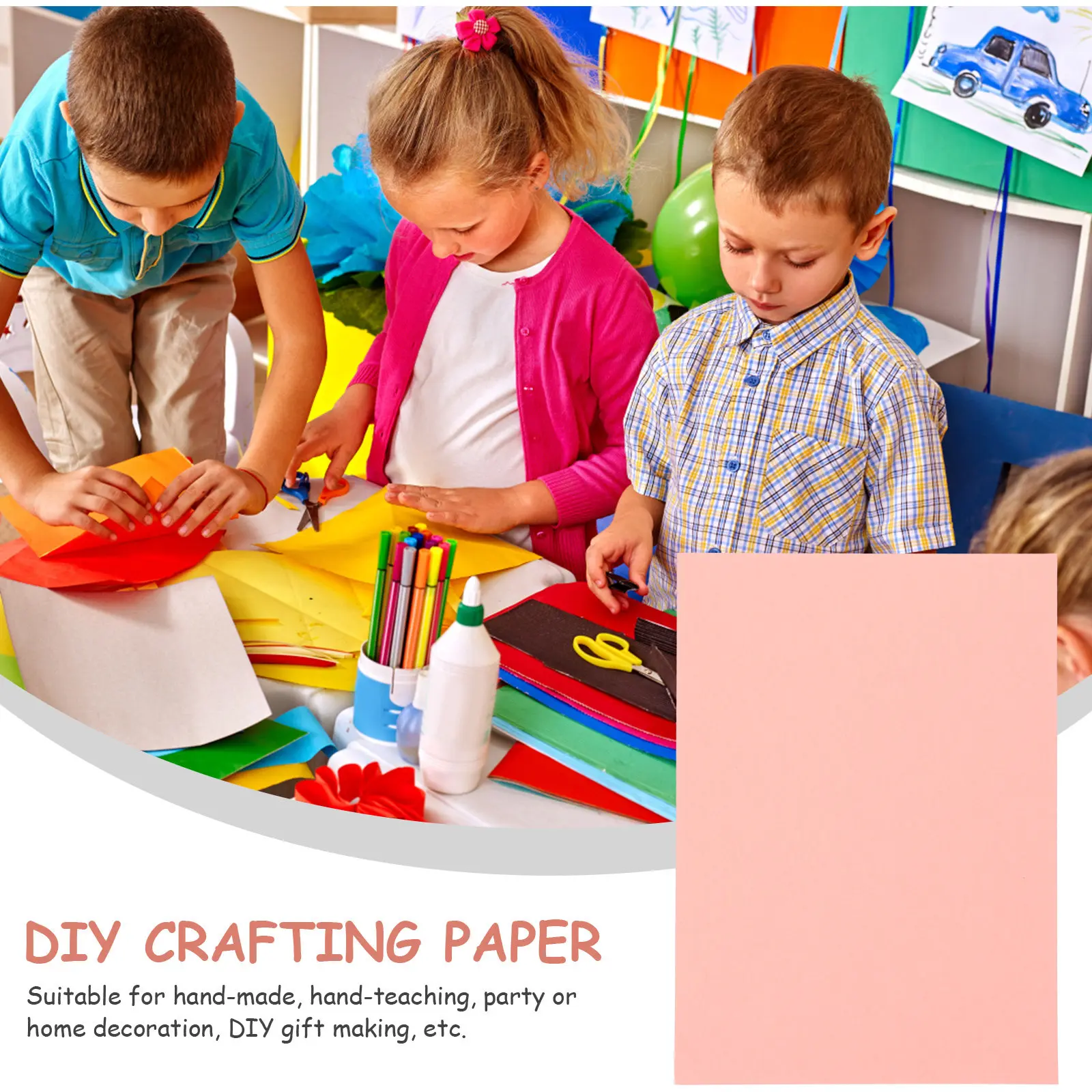 20 Sheets Pink Cardstock Paper Thick Colorful Crafting Paper for DIY Invitations Greeting Cards Scrapbooking A4 Craft Material