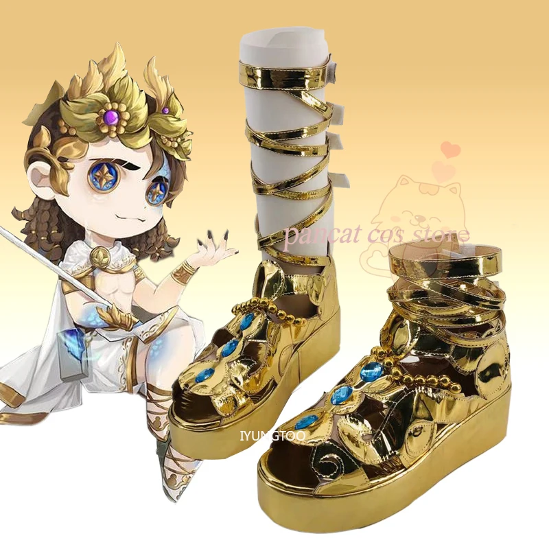 Identity V Luchino Diruse Cosplay Shoes Comic Anime Game Cos Long Boots Cosplay Costume Prop Shoes for Con Halloween Party