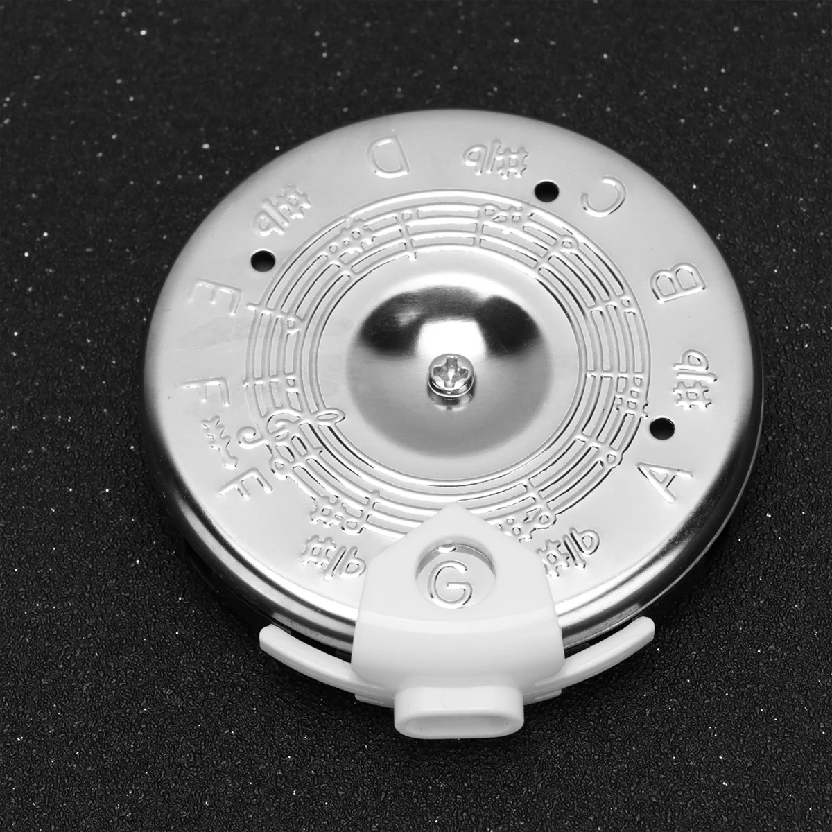 

Silver 13 Tone Tuner for Guitar Violin Bass Precision Pitch Calibration Compact Design Musician Essential Accessory