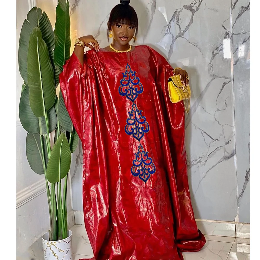 2025 Newest Style African Dashiki Original Wedding Bride Robe Bazin Riche Clothing  Nigeria Basin Riche Clothes For Women Dress