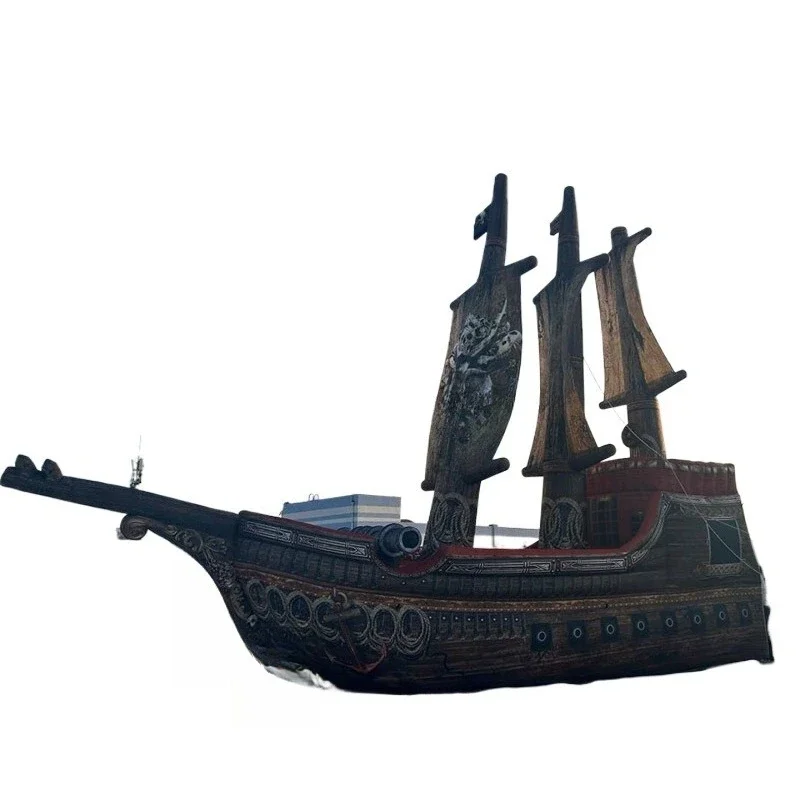 Inflatable pirate ship model for decoration