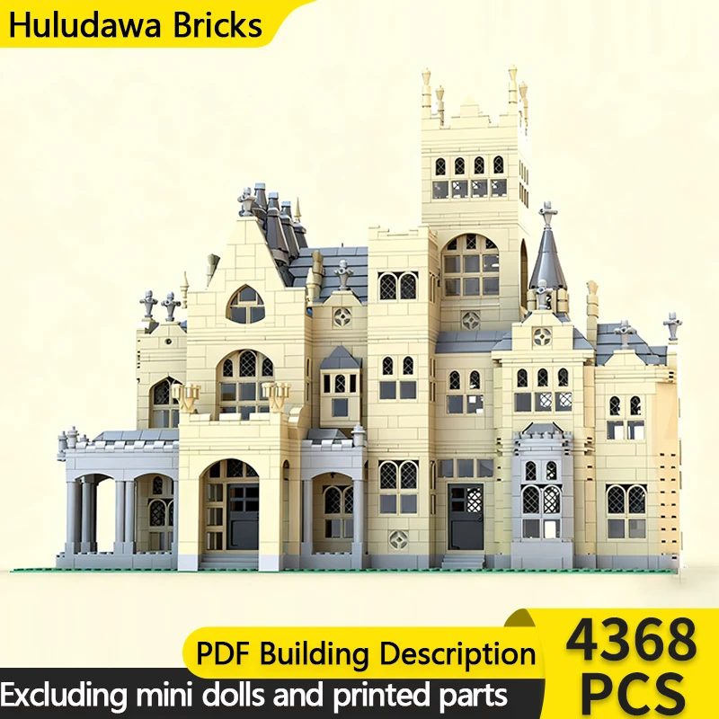 

City Street View Model MOC Building Bricks Gothic Revival Villa Modular Technology Children Holiday Gifts Assemble Toys Suit