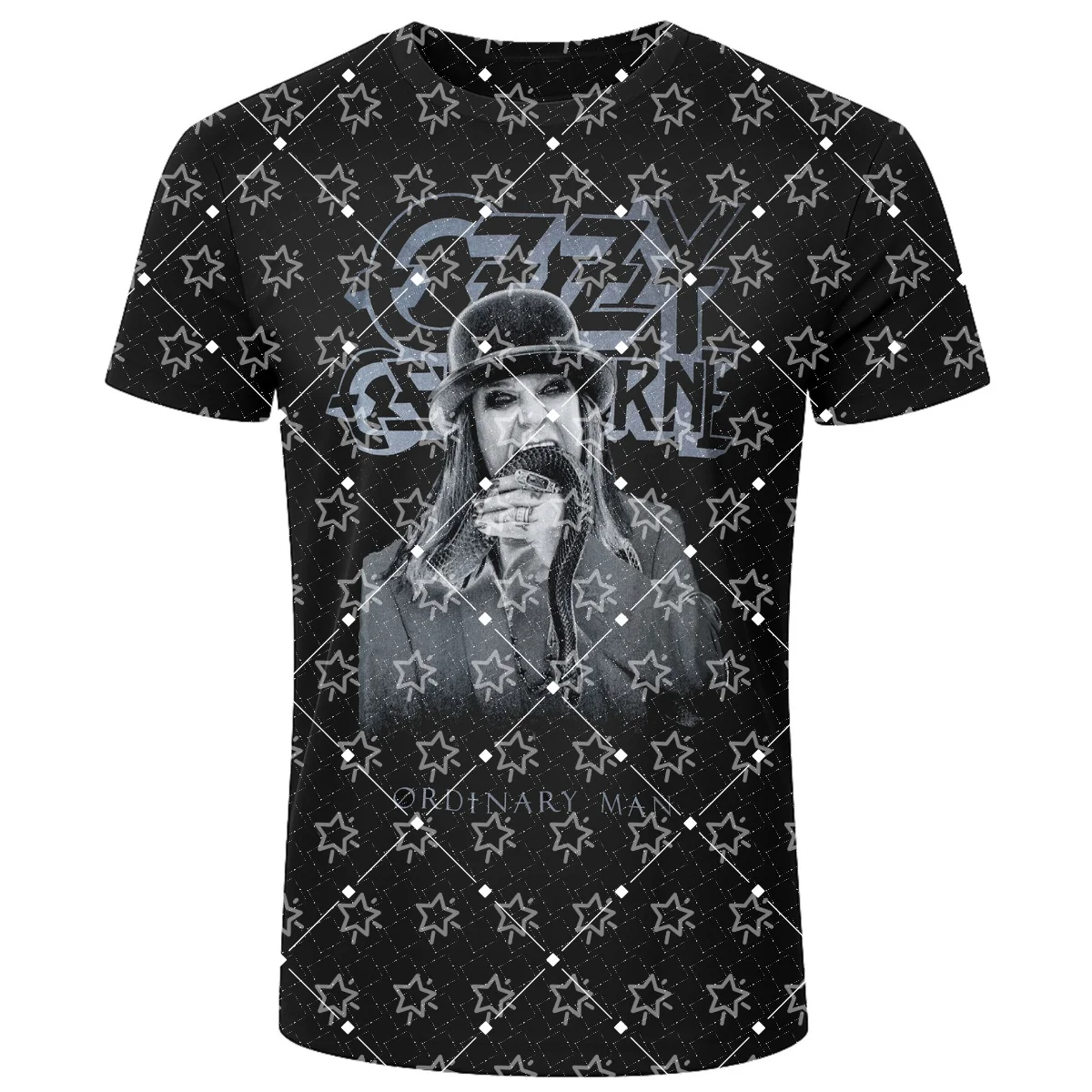 Retro Rock Band T-shirt 3D Printed Punk Heavy Metal Short Sleeved Loose Street Style Quick Drying T-shirt