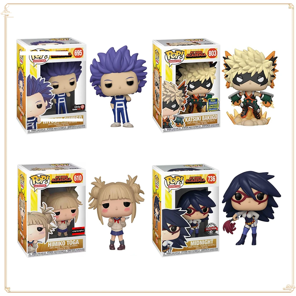 FUNKO POP My Hero Academia Toy Action Figures Birthday Collection Shinso Hitoshi Bakugo Katsuki Model Christmas Handmade Gifts