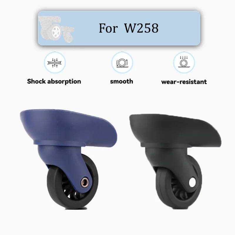 

For W258 Mute Luggage Wheels 360° Swivel TPU Wear-Resistant Steel Bearing Universal Suitcase Repair Parts