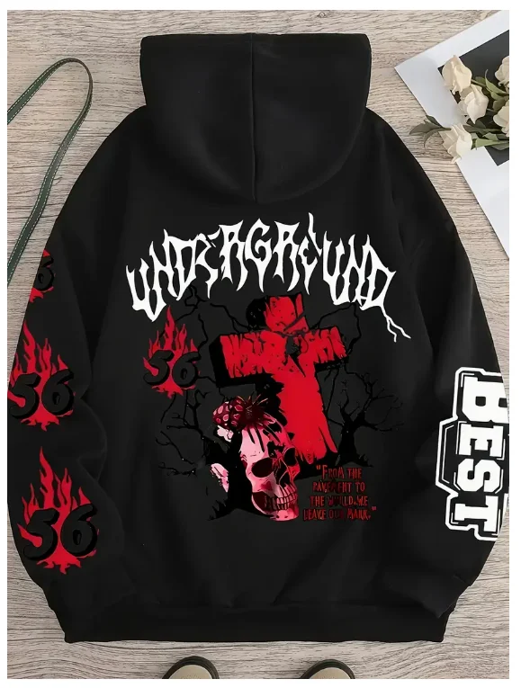 

2025 Autumn Halloween Skull 3D Print Hoodies Men Women Fashion Casual Sweatshirts Oversized Hoodie Pullovers Tracksuit Clothing