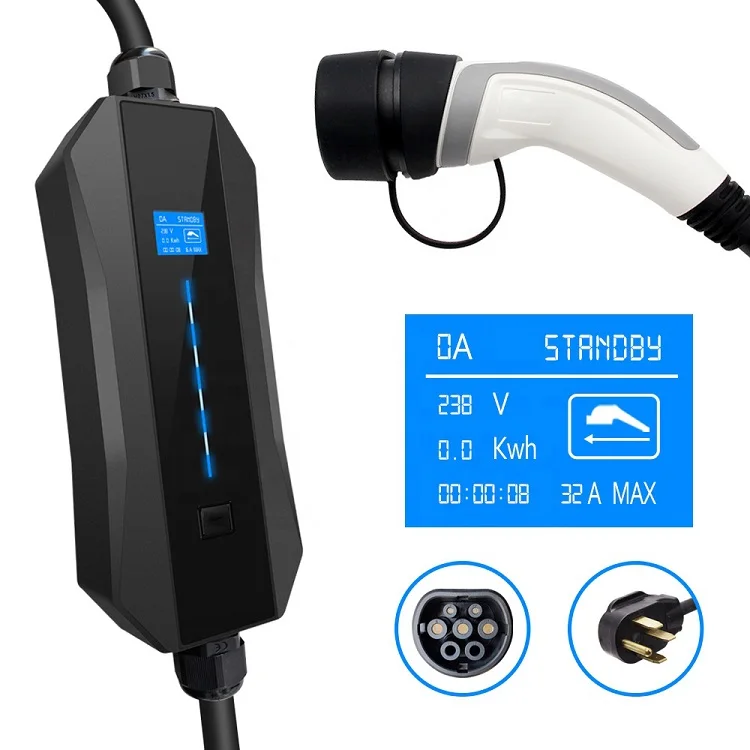 Portable EV Charging Cable Station 32A Level 2 Electric Vehicle Charger ev charging pile