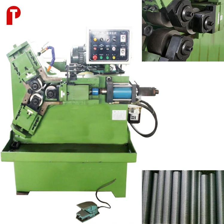 Automatic Cnc Rebar Steel bar Rod Pipe Nipple Anchor Screw Spoke Threading Rolling Making Cutting Knurling Machine Price