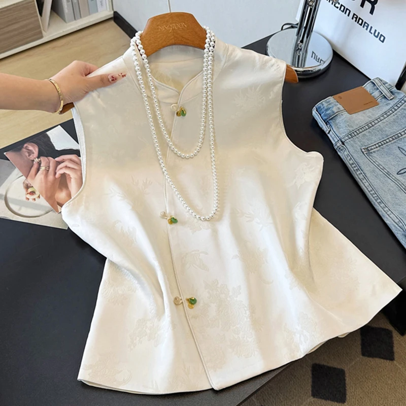 

Молодежная версия, китайский жилет Sle Jaet, воротник-стойка, национальная мода, верхняя одежда, осенний сезон, женская одежда