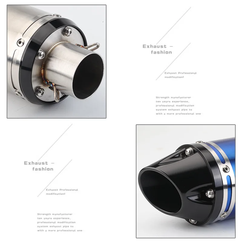 استبدال دراجة نارية تعديل باستخدام الحاسب الآلي جولة SC شارع العادم 350/250 ياماها R6 K6K8K9 ماسورة العادم العالمية #4