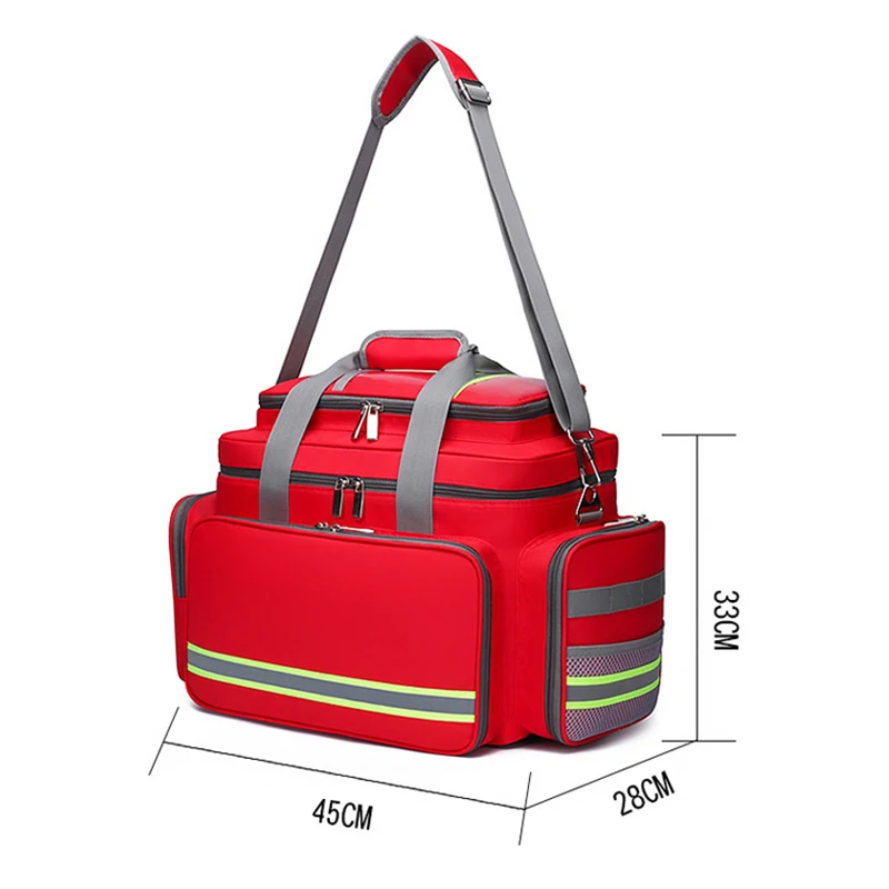 Kits de primeros auxilios al aire libre, bolsa médica de rescate de emergencia, gran capacidad, vacío, impermeable, reflectante, Oxford, bolsas de viaje multibolsillo