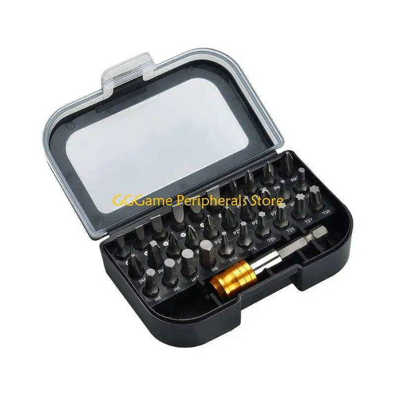 

U55B Portable 31 Piece Screwdriver Bits Set Featuring Storage Case