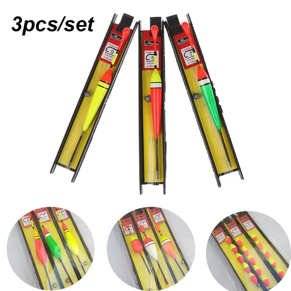 3 قطعة/الوحدة جديد أحجام متنوعة تتقلب الجليد الصيد إغراء تعويم ضوء عصا يطفو مؤشر يطفو Bobbers #1