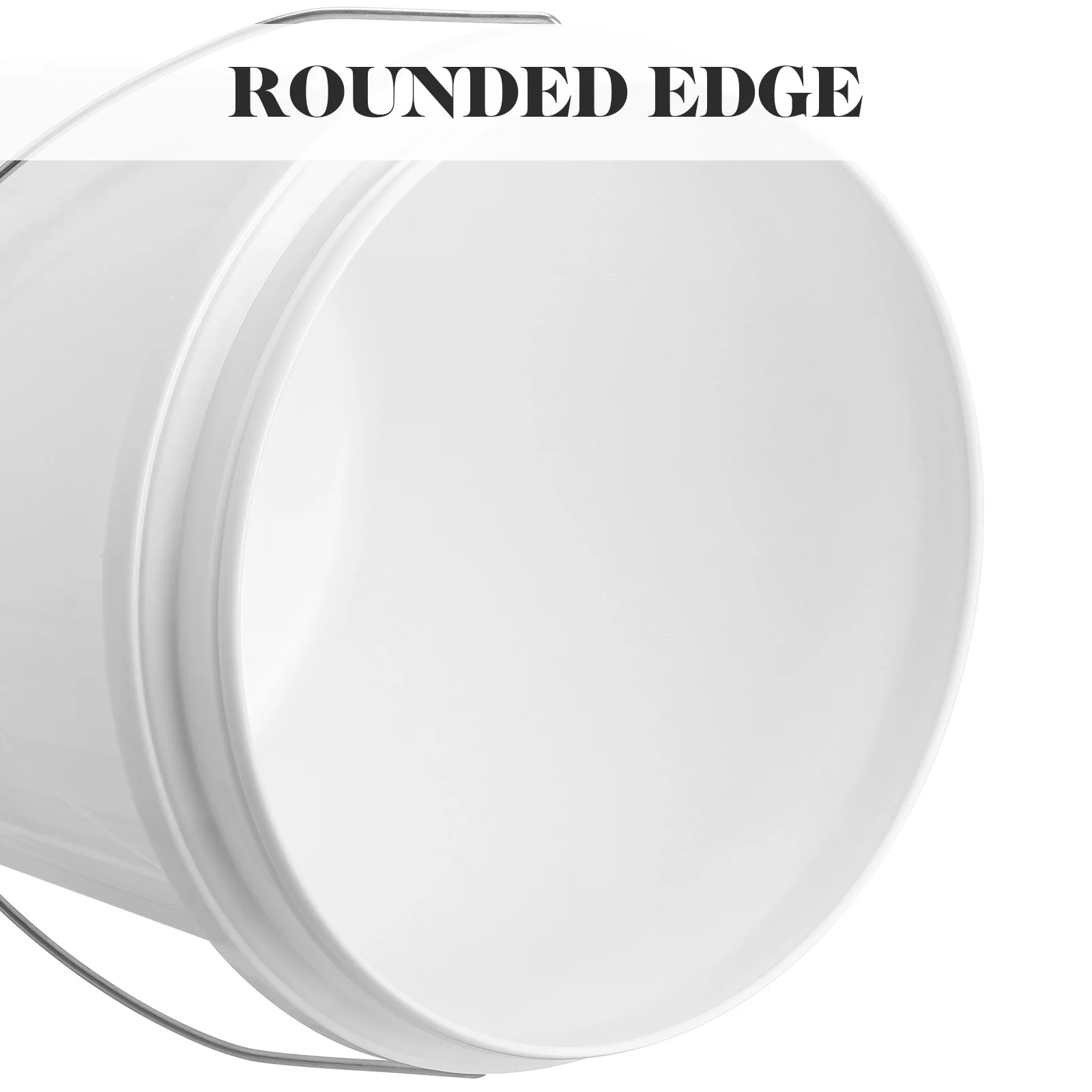 

2 шт. 5-литровые белые круглые пластиковые ведра, портативные герметичные контейнеры с крышками для домашнего использования, ведра для хранения продуктов с герметичными крышками