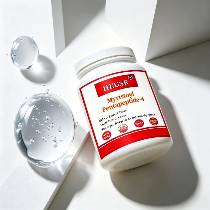 

High Quality Myristoyl Pentapeptide-4 liquid Eyelash Peptide Anti Hair Loss Raw Material