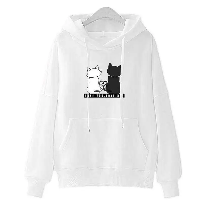 Sweatshirts From Amazon, Autumn Drawstring, Simple And Beautiful Girl Series, Hooded, Warm And Trendy Pocket, Long SleevedMC11