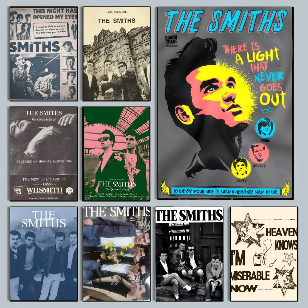 Band The S-smiths Poster HD Waterproof Self-Adhesive For Living Room Gift Bedroom Hallway Wall Decor