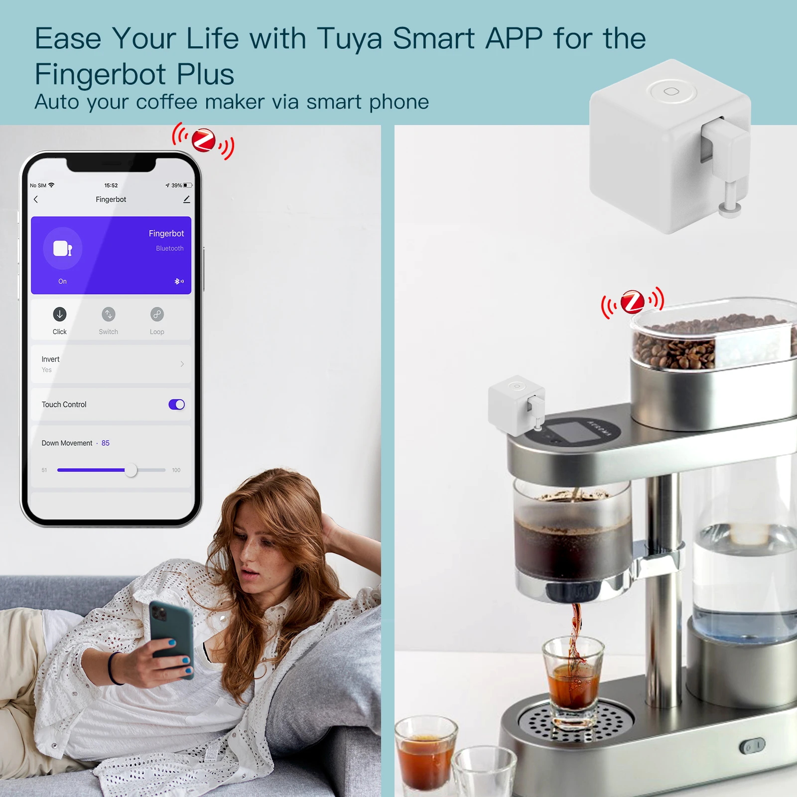 MOES Tuya Fingerbot Button Pusher New ZigBee finger robot Smart Life App automatic switch Voice Control Alexa Google Home