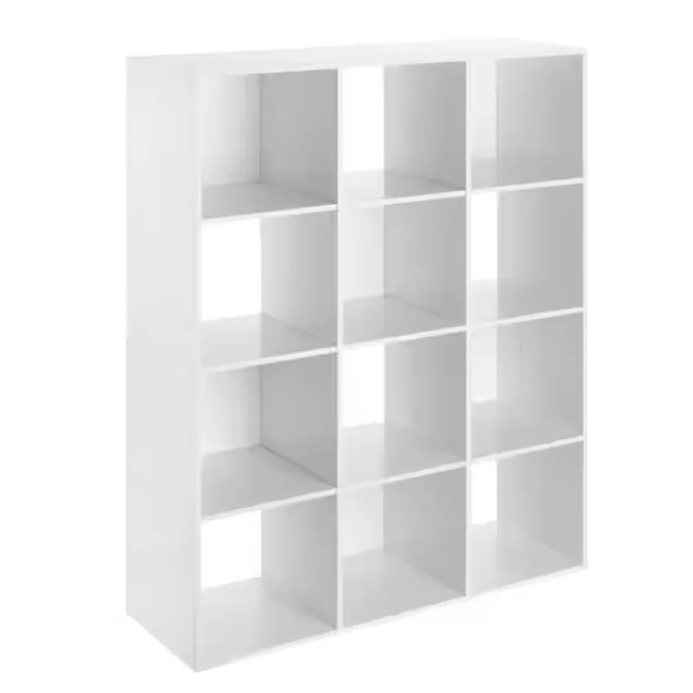 

12 Cube Organizer, White 35 in. H x 47 in. W x 11 D White 12- Cube Organizer