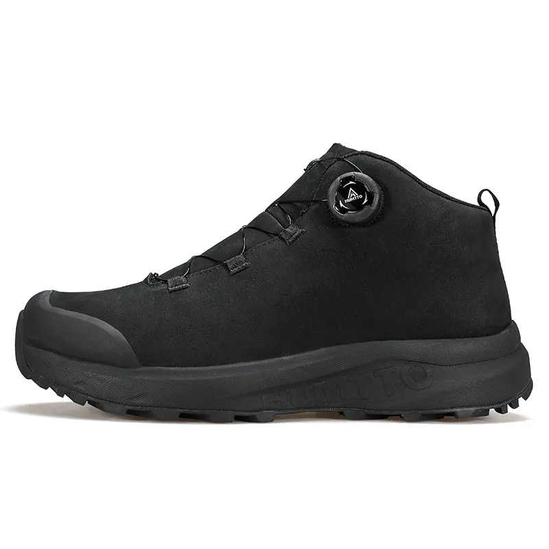 HUMTTO Cowhide Hiking Shoes Men Winter Outdoor Sports Warm outdoors Trekking Sneakers  Climbing Shoes hunting shoes travel boots