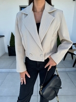 Urban Women's Short Jacket Autumn Long Sleeved Double Button Lapel Jacket Tailored Suit Jacket Solid Color Women's New In Jacket