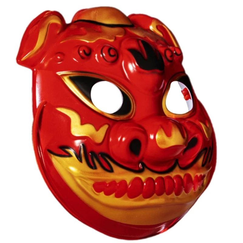 Traditional Chinese Festival Temple Fair Mask Hand Painted Mask Halloween Mask