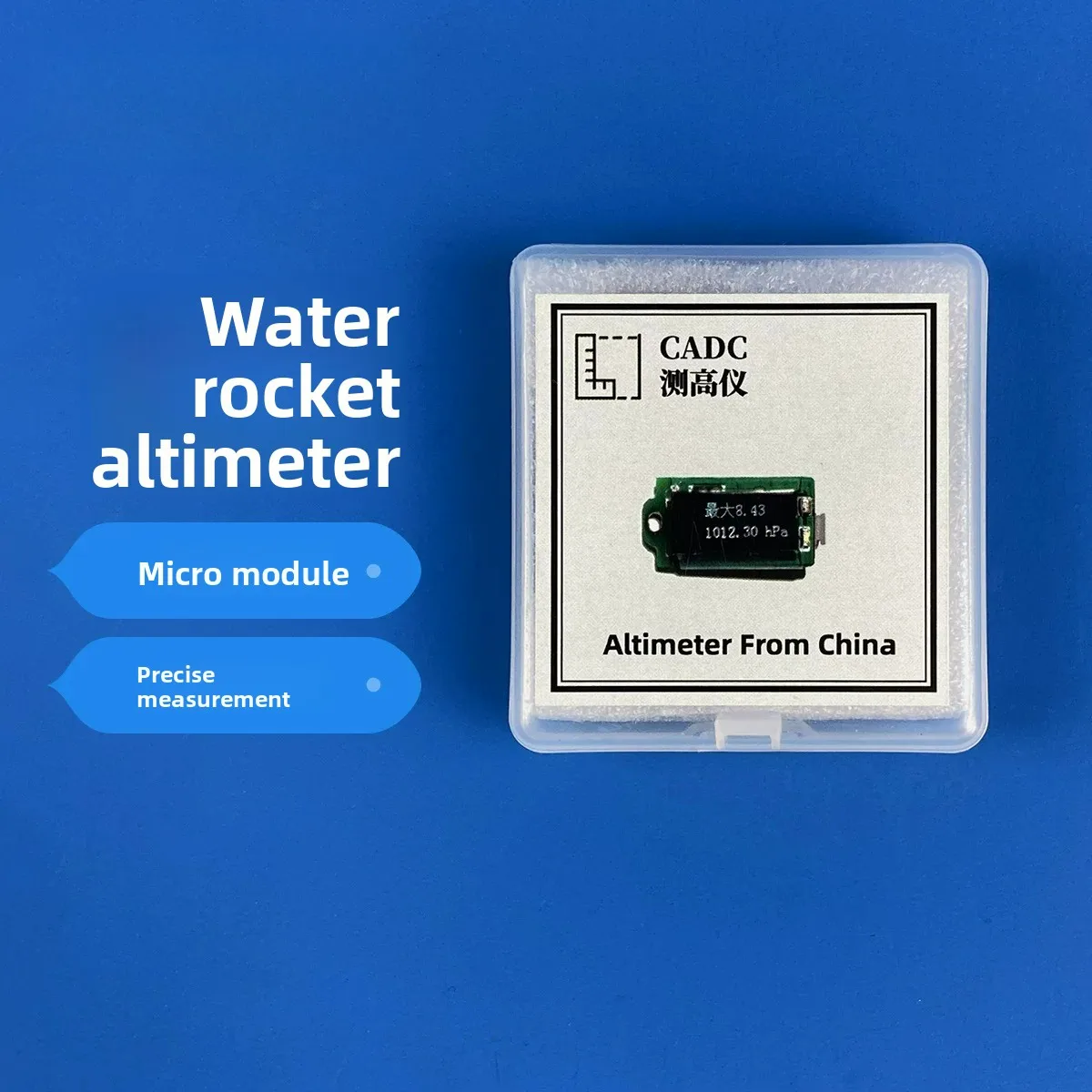 CADC Altimeter Water Rocket Model Rocket Altitude Meter 0-200m High Precision Flight Data Logger for RC Aircraft Competition